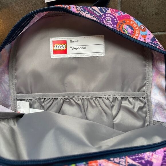 Gift Space Explorers Backpack Minifig Design Classic Zip Pocket Back School New - Picture 5 of 13